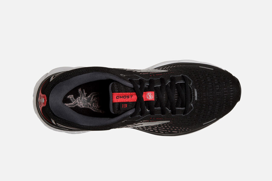 Brooks Indonesia Ghost 13 Road Running Shoes Mens - Black/Grey - 34YXGZOKU